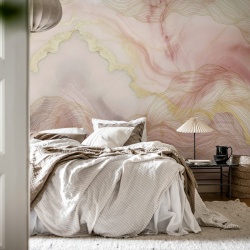 Fototapet, Opulence Dots, Pink Marble, Rebel Walls - Img 3