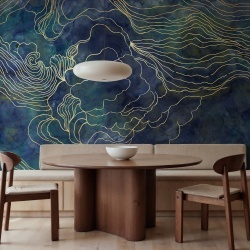 Fototapet, Opulence Storm, Dark Blue, Rebel Walls
