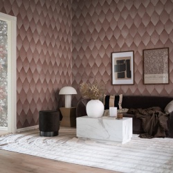 Fototapet, Osaka Tiles, Pink, Rebel Walls