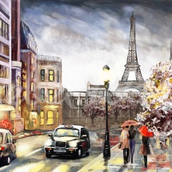 Fototapet, Painting Paris, Rebel Walls - Img 2