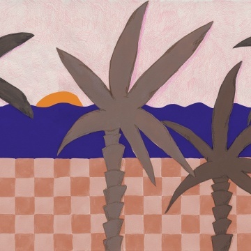 Fototapet, Palm Horizon, Sunset, Rebel Walls - Img 2