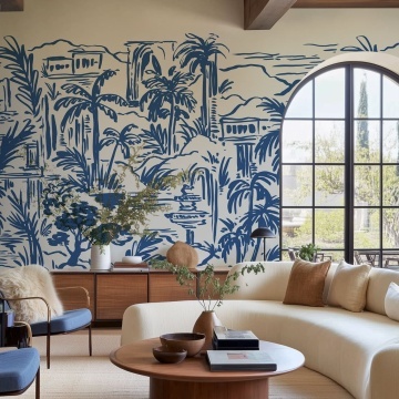Fototapet, Palm Oasis, Blue, Rebel Walls - Img 3