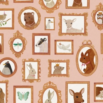 Fototapet, Pet Frames, Pink, Rebel Walls - Img 2