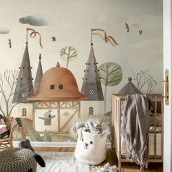 Fototapet, Rabbit Town, Autumn, Rebel Walls