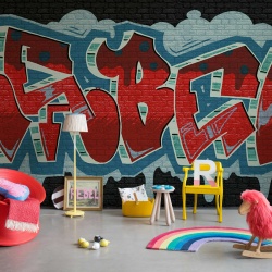 Fototapet, Rebel Graffiti, Red, Rebel Walls - Img 3