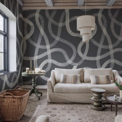 Fototapet, Serpentine, Graphite, Rebel Walls