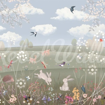 Fototapet, Spring Meadow, Multi, Rebel Walls - Img 2