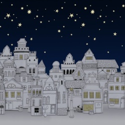 Fototapet, Star Town, Night, Rebel Walls - Img 5