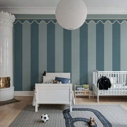 Fototapet, Stripe Chateau, Blue, Rebel Walls - Img 3