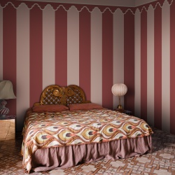 Fototapet, Stripe Chateau, Pink, Rebel Walls