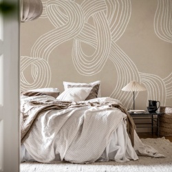 Fototapet, Stripes Repeatable, Beige, Rebel Walls - Img 4