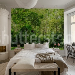 Fototapet, Summer Forest, Green, Rebel Walls