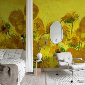 Fototapet, Sunflowers Repeatable, Yellow, Rebel Walls - Img 3