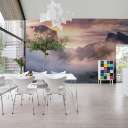 Fototapet, Sunset Mountains, Rebel Walls