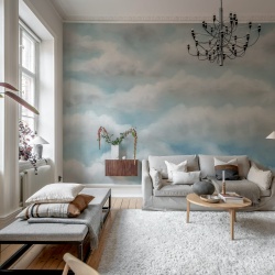 Fototapet, Tender Clouds, Blue, Rebel Walls