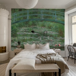 Fototapet, The Japanese Footbridge by Monet, Rebel Walls