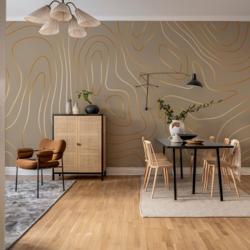 Fototapet, Topographic, Beige, Rebel Walls - Img 3