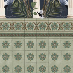 Fototapet Tropical columns (dark), VLAdiLA - Img 3