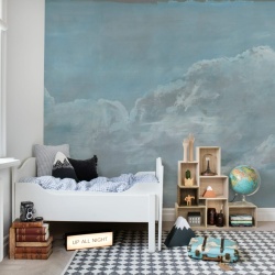 Fototapet, Up in the Clouds, Blue, Rebel Walls - Img 3