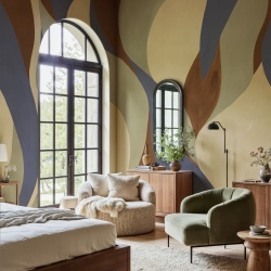 Fototapet, Velvet Flames, Brown, Rebel Walls
