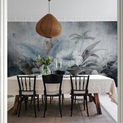 Fototapet, Vintage Garland, Blue, Rebel Walls - Img 3