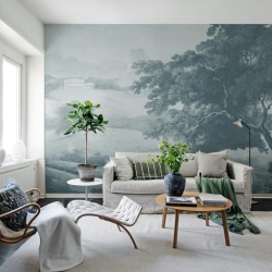 Fototapet, Vintage Tree, Blue, Rebel Walls