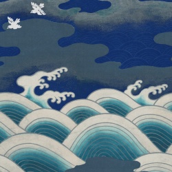 Fototapet, Waves of Happiness, Blue, Rebel Walls - Img 6