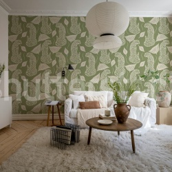 Fototapet, Whimsy Leopard, Green, Rebel Walls