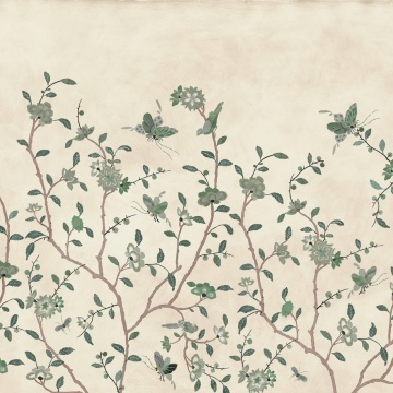 Fototapet, Whispering Petals, Green, Rebel Walls - Img 2