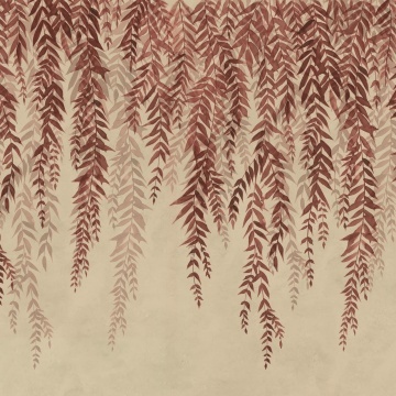 Fototapet, Whispers of Bamboo, Red, Rebel Walls - Img 2