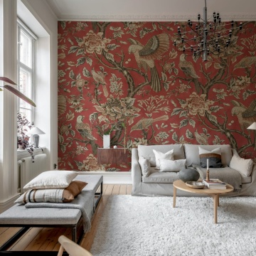 Fototapet, Wings in Bloom, Red, Rebel Walls - Img 3