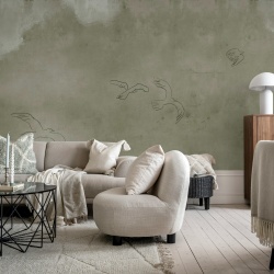 Fototapet, Wings Over Horizon, Beige, Rebel Walls