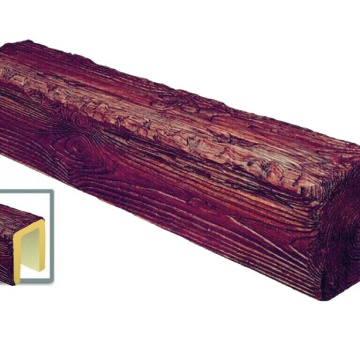 Grinda decorativa din poliuretan, rosu, rustic, 19х13cm, EQ005R - Img 2