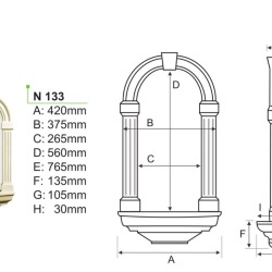 Nisa poliuretan N133 - 76.5x42x56 cm - Img 2