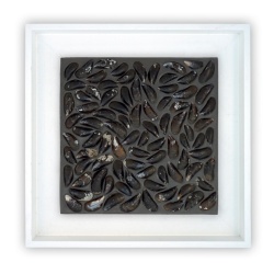 Panou decorativ lemn, Scoici, My Dutch Dyke White