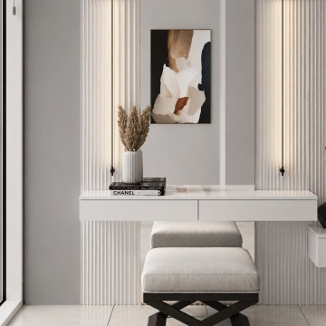 Panou riflaj decorativ 3D, PNH879-25x1.25x200 cm - Img 2