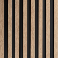 Panou riflaj decorativ 3D Vasco, Oak Gold, 11.7x2.1x270 cm - Img 3