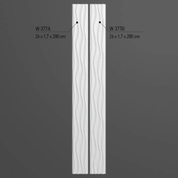 Panou riflaj decorativ 3D, W377A - 26x1.1.7x280 cm