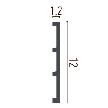Plinta poliuretan CR957 - 12x1.2x200 cm - Img 2