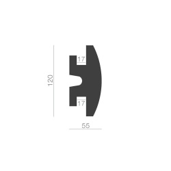 Profil scafa LED KD306 - 12x5.5x115 cm - Img 2
