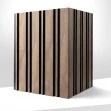Profil stanga pentru riflaj decorativ 3D Milo, Walnut, 4.2x1.2x270 cm - Img 4