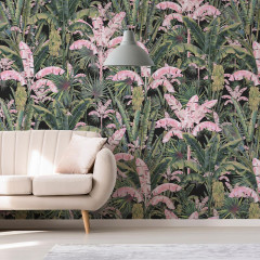 Tapet Blush Groove in black jungle, VLAdiLA - Img 1