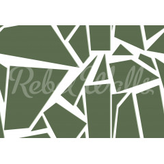 Tapet Bold Mosaic, Moss Green, Rebel Walls - Img 2