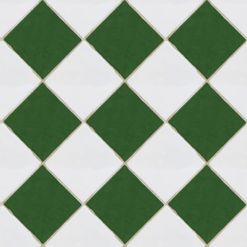 Tapet Checkered Tiles, Green & White, Rebel Walls, 5 mp / rola - Img 2