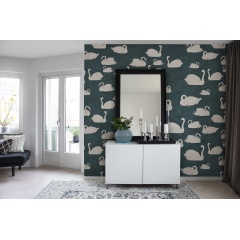 Tapet Cygne, Bleu, Rebel Walls - Img 3