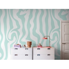 Tapet Dizzy, Turquoise, Rebel Walls - Img 3