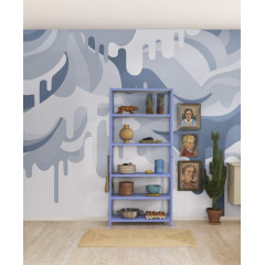 Tapet Dripping Ice Cream, Blue, Rebel Walls - Img 1