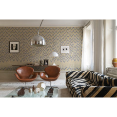 Tapet Fringed Follies, Custard, Rebel Walls - Img 1