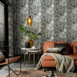 Tapet, Glade, Jet Black Luxury Tree, 1838 Wallcoverings, 5.3mp / rola