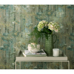 Tapet Glade, Moss Green Luxury Tree, 1838 Wallcoverings, 5.3mp / rola - Img 1